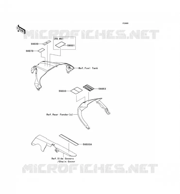 LABEL Kawasaki MOTOS 1000 2012 NINJA ZX-10R  ZX1000JCF