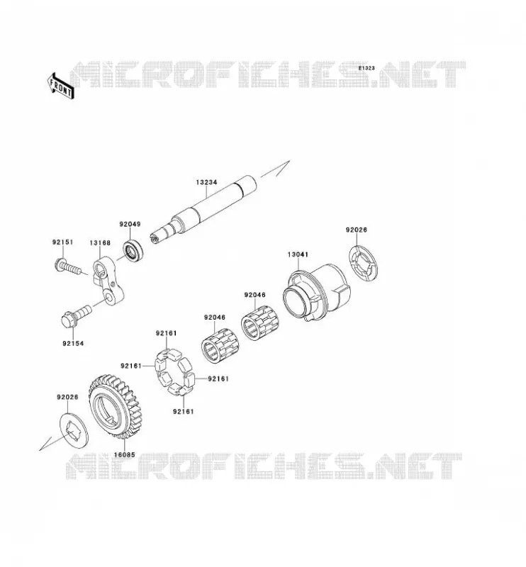 BALANCIER Kawasaki MOTOS 1000 2013 NINJA ZX-10R  ZX1000JDF