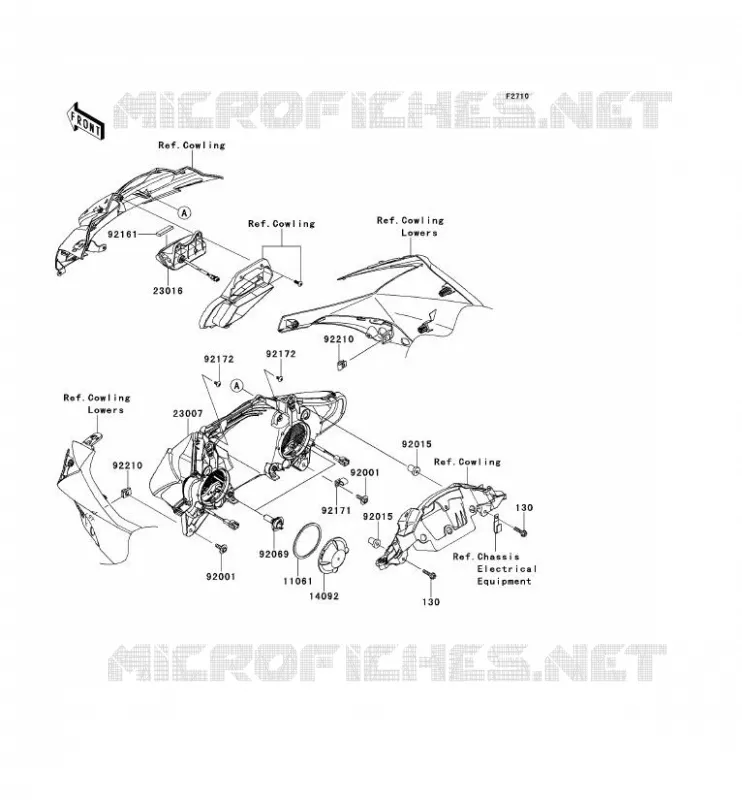 OPTIQUE(S) Kawasaki MOTOS 1000 2013 NINJA ZX-10R  ZX1000JDF