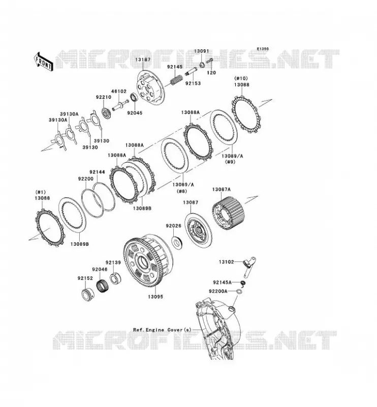 EMBRAYAGE Kawasaki MOTOS 1000 2013 NINJA ZX-10R  ZX1000JDF