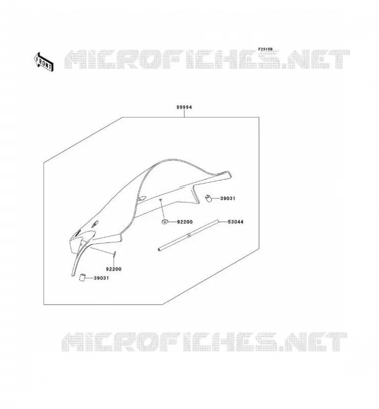 ACCESSOIRE(PARE-BRISE) Kawasaki MOTOS 1000 2014 NINJA ZX-10R  ZX1000JEF