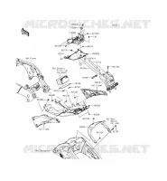 GARDE BOUE ARRI&Egrave;RE pour Kawasaki NINJA ZX-10R