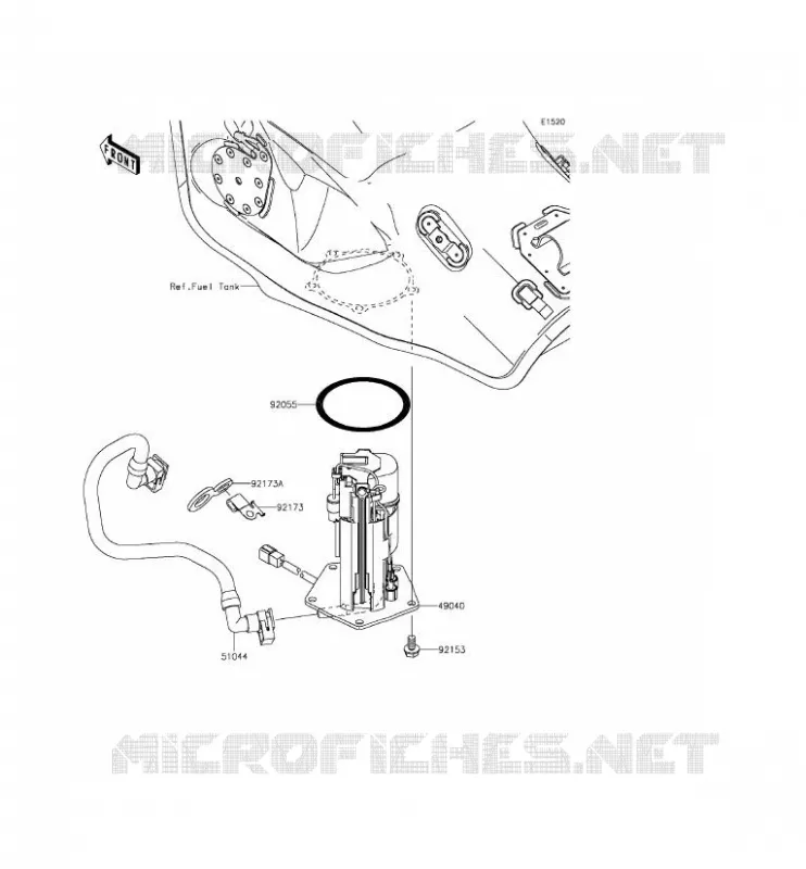 POMPE A ESSENCE Kawasaki MOTOS 1000 2015 NINJA ZX-10R  ZX1000JFFA