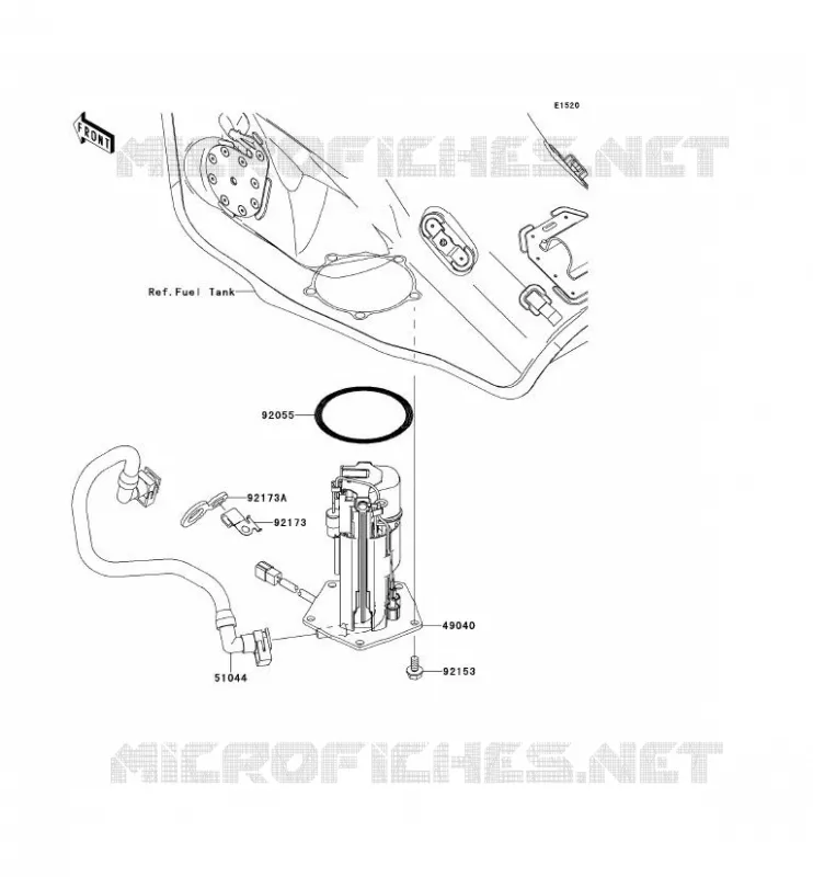 POMPE A ESSENCE Kawasaki MOTOS 1000 2011 NINJA ZX-10R ABS  ZX1000KBF