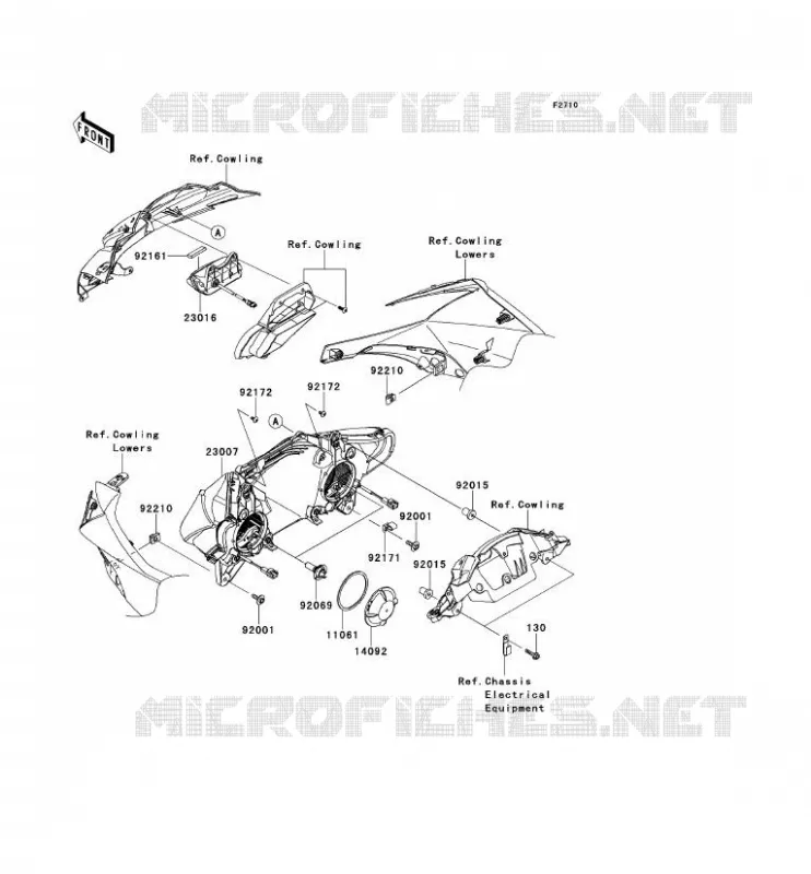 OPTIQUE(S) Kawasaki MOTOS 1000 2011 NINJA ZX-10R ABS  ZX1000KBF