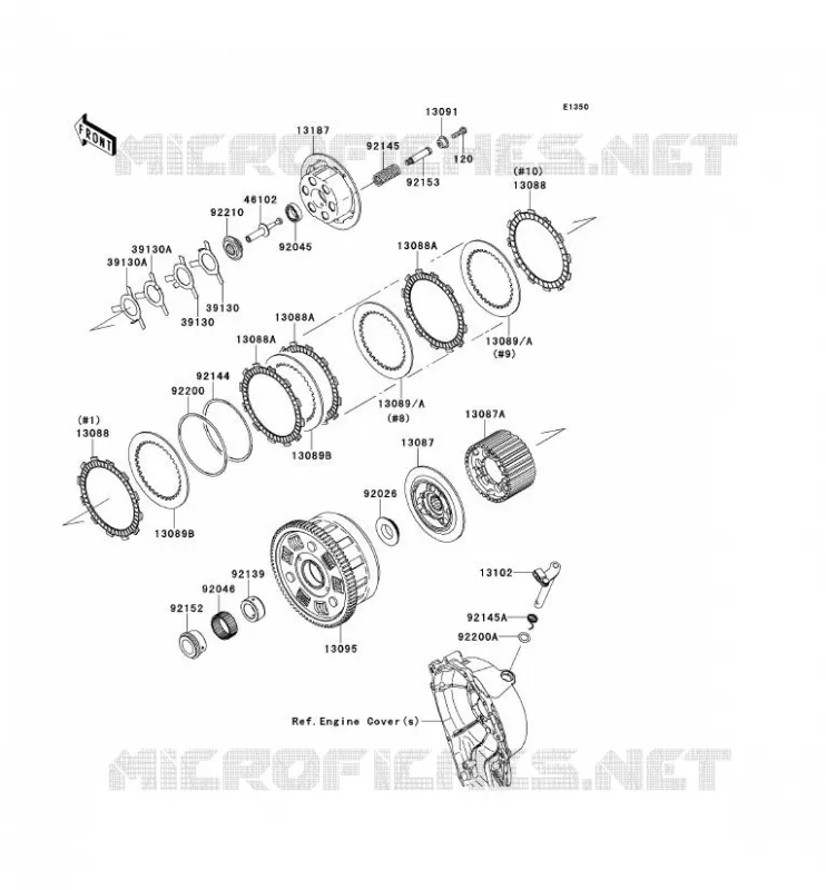 EMBRAYAGE Kawasaki MOTOS 1000 2012 NINJA ZX-10R ABS  ZX1000KCF