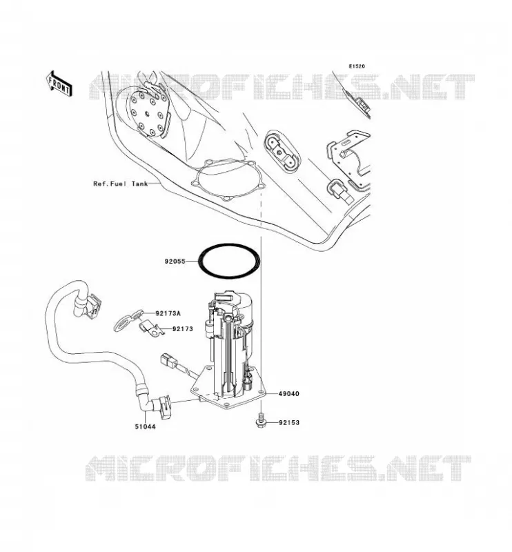POMPE A ESSENCE Kawasaki MOTOS 1000 2012 NINJA ZX-10R ABS  ZX1000KCF