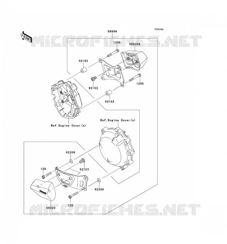 ACCESSOIRE (PROTECTION MOTEUR) Kawasaki MOTOS 1000 2013 NINJA ZX-10R ABS  ZX1000KDF