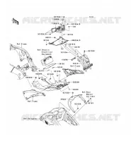 GARDE BOUE ARRI&Egrave;RE pour Kawasaki NINJA ZX-10R ABS