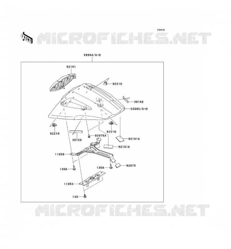 ACCESSOIRE (COUVRE SELLE) Kawasaki MOTOS 1000 2013 NINJA ZX-10R ABS  ZX1000KDF