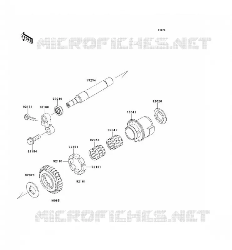 BALANCIER Kawasaki MOTOS 1000 2014 NINJA ZX-10R ABS  ZX1000KEF