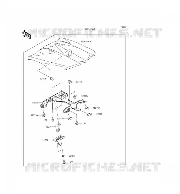ACCESSOIRE (COUVRE SELLE) Kawasaki MOTOS 1000 2014 Z1000SX  ZX1000LEF