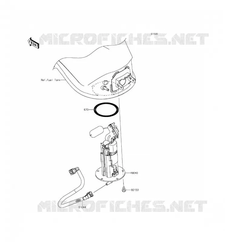 POMPE A ESSENCE Kawasaki MOTOS 1000 2014 Z1000SX ABS  ZX1000MEF