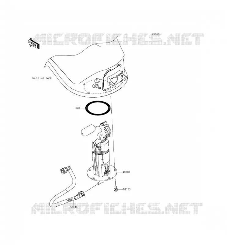 POMPE A ESSENCE Kawasaki MOTOS 1000 2014 Z1000SX ABS  ZX1000MEF