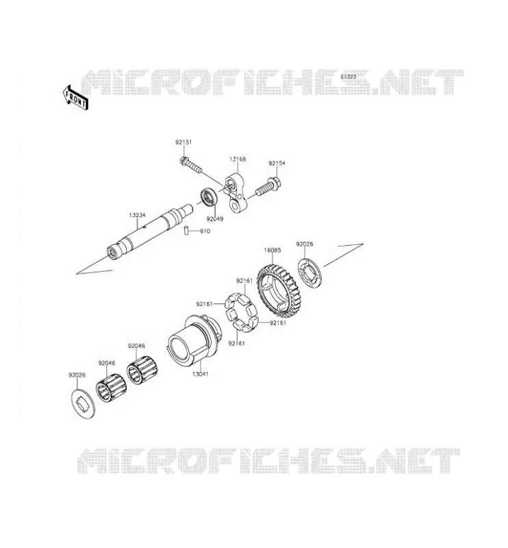 BALANCIER Kawasaki MOTOS 1000 2014 Z1000SX ABS  ZX1000MEF