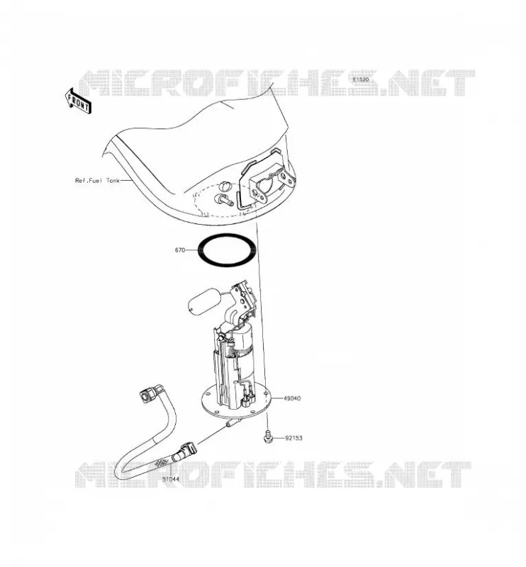 POMPE A ESSENCE Kawasaki MOTOS 1000 2015 Z1000SX ABS  ZX1000MFF