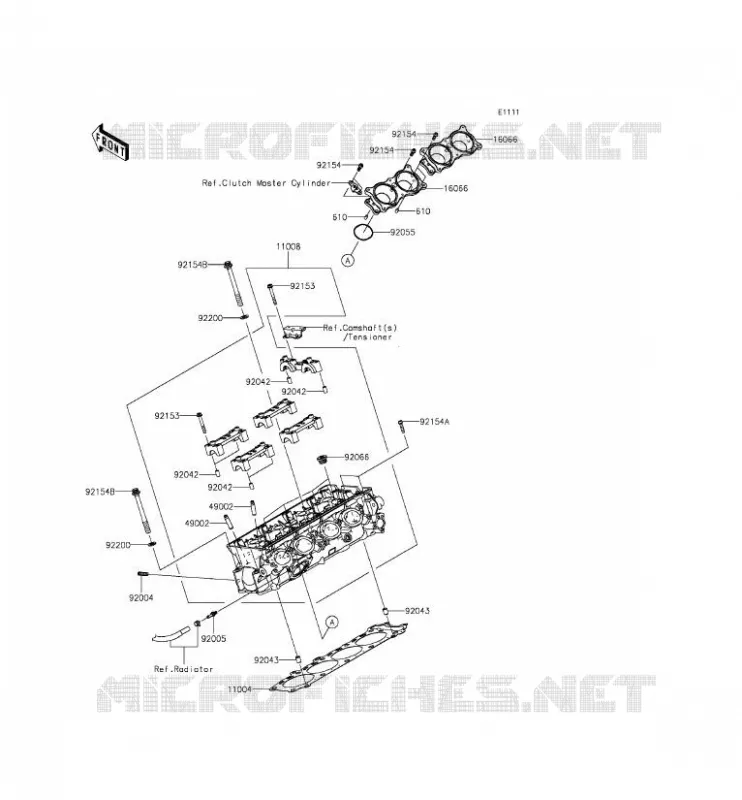 CULASSE Kawasaki MOTOS 1000 2015 NINJA H2R  ZX1000PFF