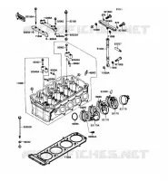 CULASSE pour Kawasaki ZZR1100