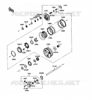EMBRAYAGE pour Kawasaki ZZR1100