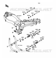 PIECE DE CADRE pour Kawasaki ZZR1100