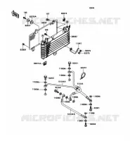 RADIATEUR D'HUILE pour Kawasaki ZZR1100