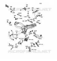 SUPPORT BATTERIE pour Kawasaki ZZR1100