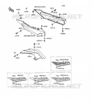 CACHE LAT&Eacute;RAL/GARDE CHAINE pour Kawasaki ZZR1100