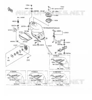 RESERVOIR CARBURANT pour Kawasaki ZZR1100