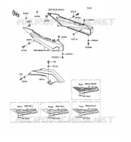 CACHE LAT&Eacute;RAL/GARDE CHAINE pour Kawasaki ZZR1100