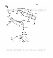 CACHE LAT&Eacute;RAL/GARDE CHAINE pour Kawasaki ZZR1100