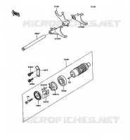 BARILLET/FOURCHETTE pour Kawasaki ZZR1100