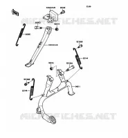 BEQUILLE pour Kawasaki ZZR1100