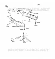 CACHE LAT&Eacute;RAL/GARDE CHAINE pour Kawasaki ZZR1100