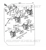 CARBURATEUR( ZXT10CE015042) pour Kawasaki ZZR1100