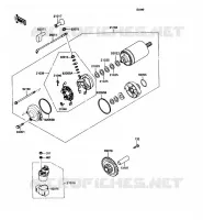 D&Eacute;MARREUR pour Kawasaki ZZR1100