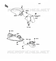 GARDE BOUE pour Kawasaki ZZR1100