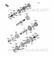 TRANSMISSION pour Kawasaki ZZR1100