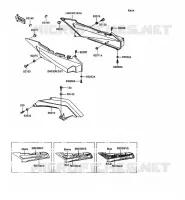 CACHE LAT&Eacute;RAL/GARDE CHAINE pour Kawasaki ZZR1100