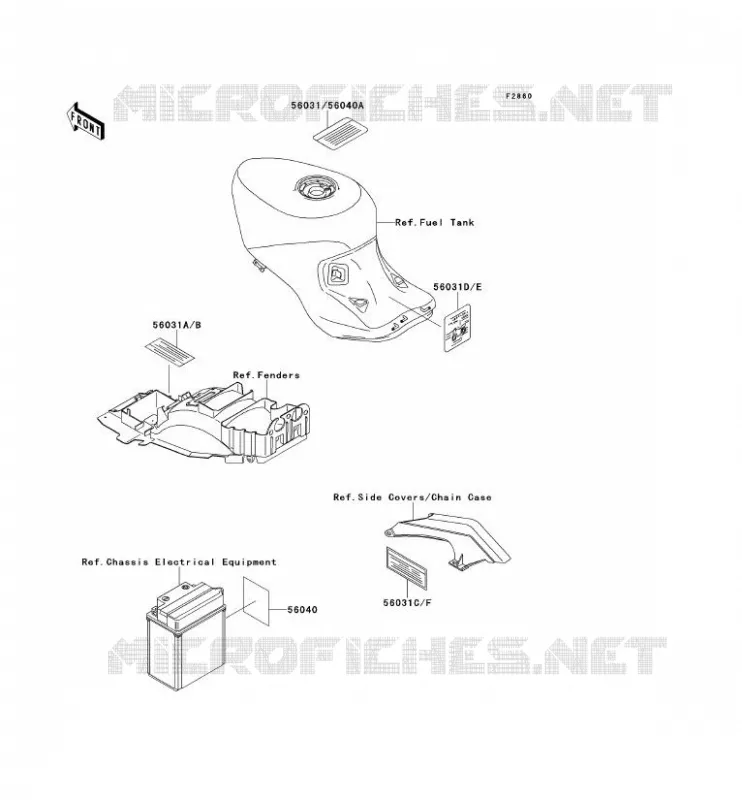 LABEL Kawasaki MOTOS 1100 1994 ZZR1100  ZX1100-D2