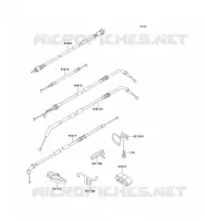 CABLES pour Kawasaki ZZR1100