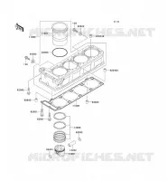CYLINDRE/PISTON pour Kawasaki ZZR1100