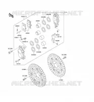FREIN AVANT pour Kawasaki ZZR1100
