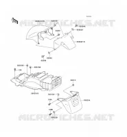 GARDE BOUE pour Kawasaki ZZR1100