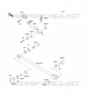 PEDALE DE FREIN/TORQUE LINK pour Kawasaki ZZR1100
