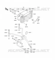 RADIATEUR D'HUILE pour Kawasaki ZZR1100