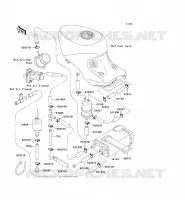 SYSTEME D'EVAPORATION CARBURANT pour Kawasaki ZZR1100