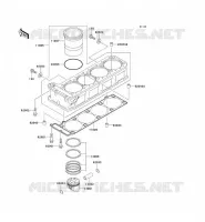 CYLINDRE/PISTON pour Kawasaki ZZR1100