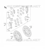 FREIN AVANT pour Kawasaki ZZR1100