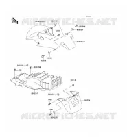 GARDE BOUE pour Kawasaki ZZR1100