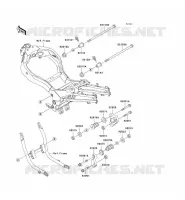 PIECE DE CADRE (COUVERTURE) pour Kawasaki ZZR1100